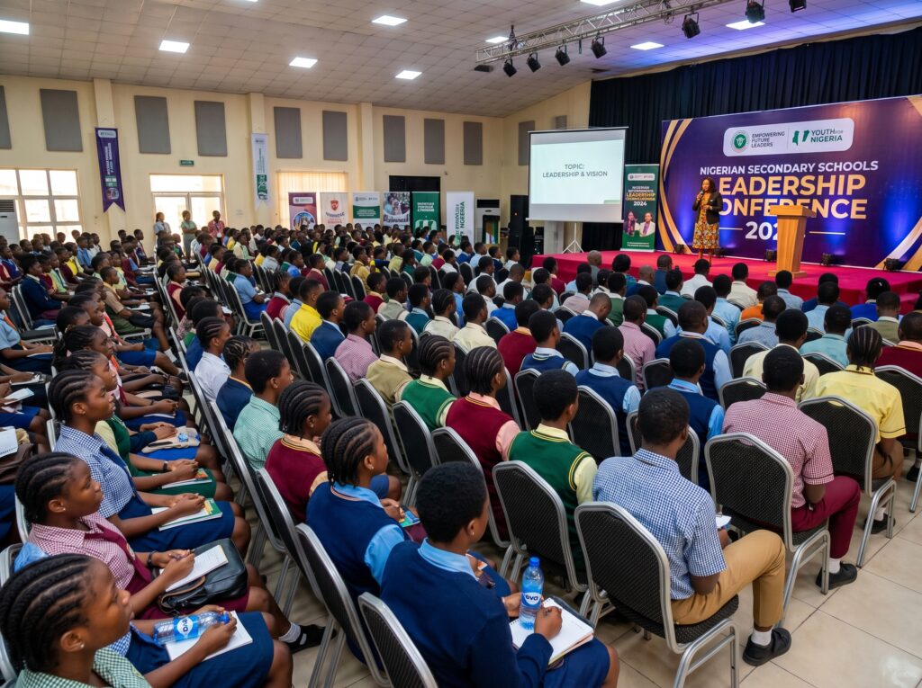 Students in a conference